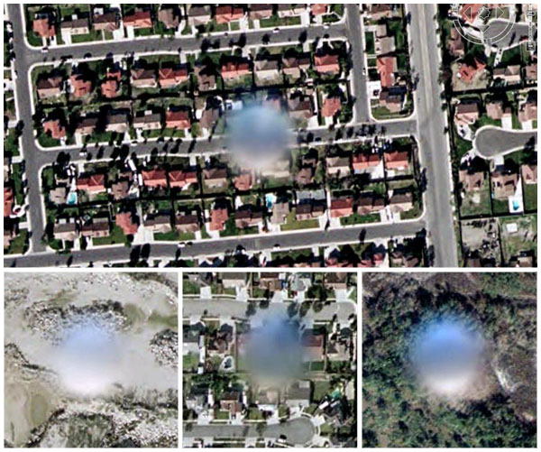Orbs vom Satelliten fotografiert