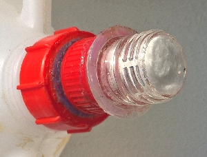 5-l-Kanister-Adapter + Vlies-Filter im Zusatzadapterstck. 