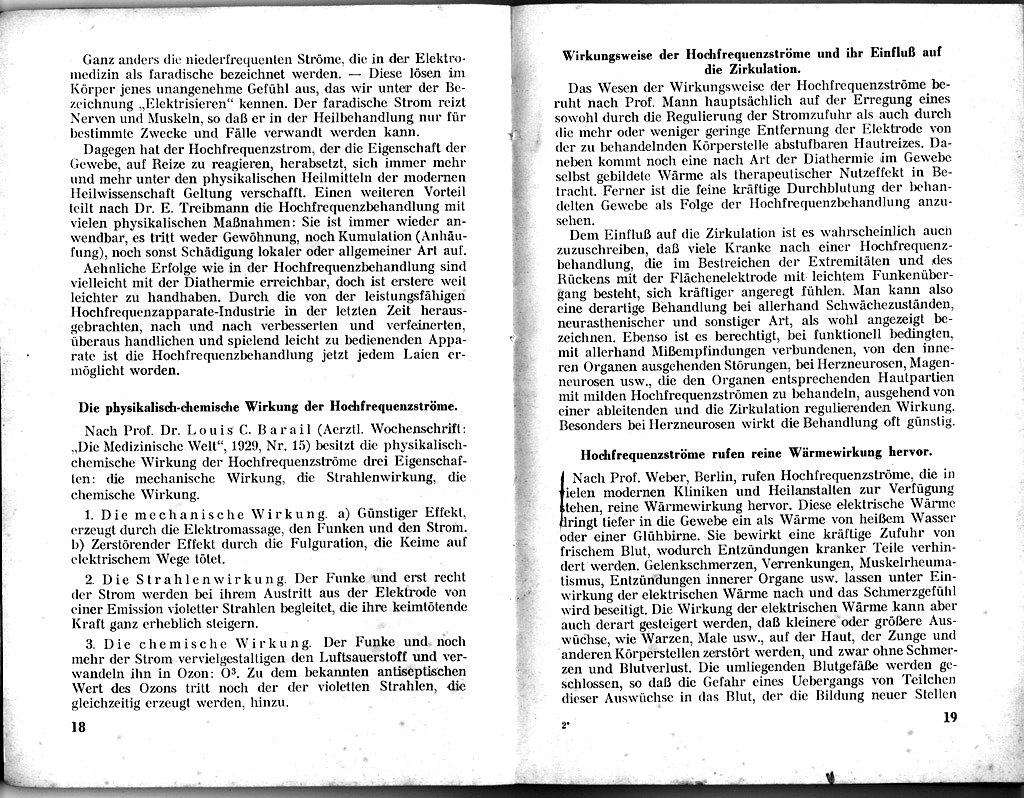 'Hochfrequenz fr Kranke und Gesunde - ein rztl. Ratgeber (1928)'