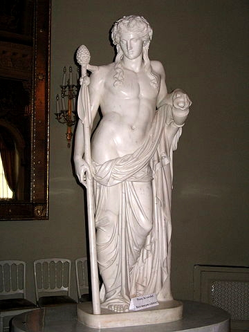 Dionysos-Statue mit Thyrsos, aus Dionysos-Yusupov Palace