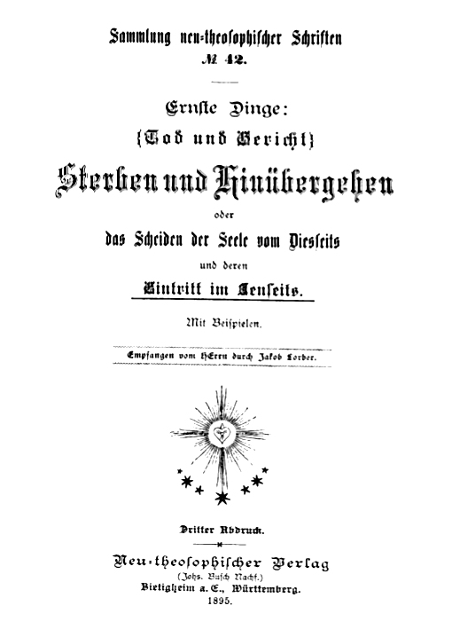 Titelblatt der 1. Auflage