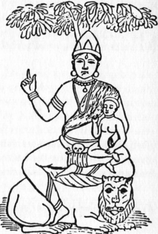 Indrani mit Kind