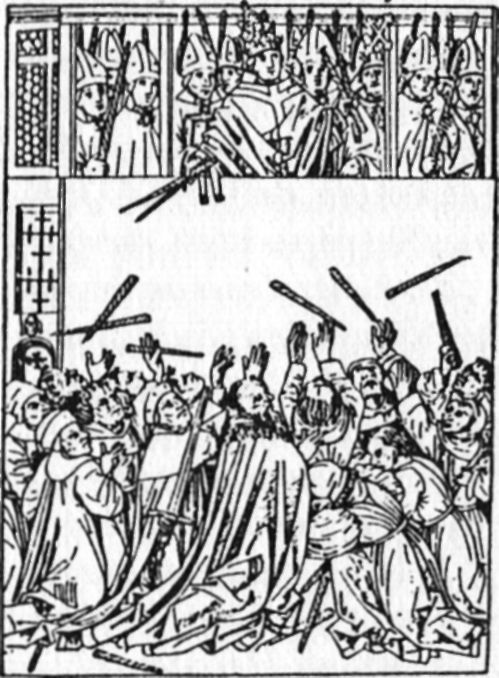 Kerzenverteilung des Papstes an Mariae Lichtmess