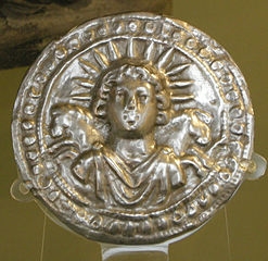 Mithras auf Mnze, 2. Jh., Brit. Museum