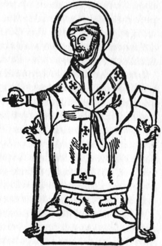 St. Augustin mit Heiligenschein