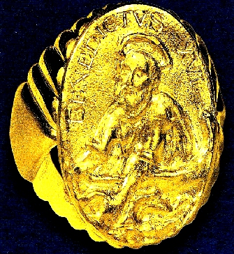 Fischerring von Papst Benedikt XVI